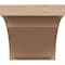 Ekena Millwork 12"W x 12"D x 12"H Wide Rivera Rough Cedar Woodgrain TimberThane Corbel, Primed Tan CORUR12X12X12RIVRCPR - alternate 5
